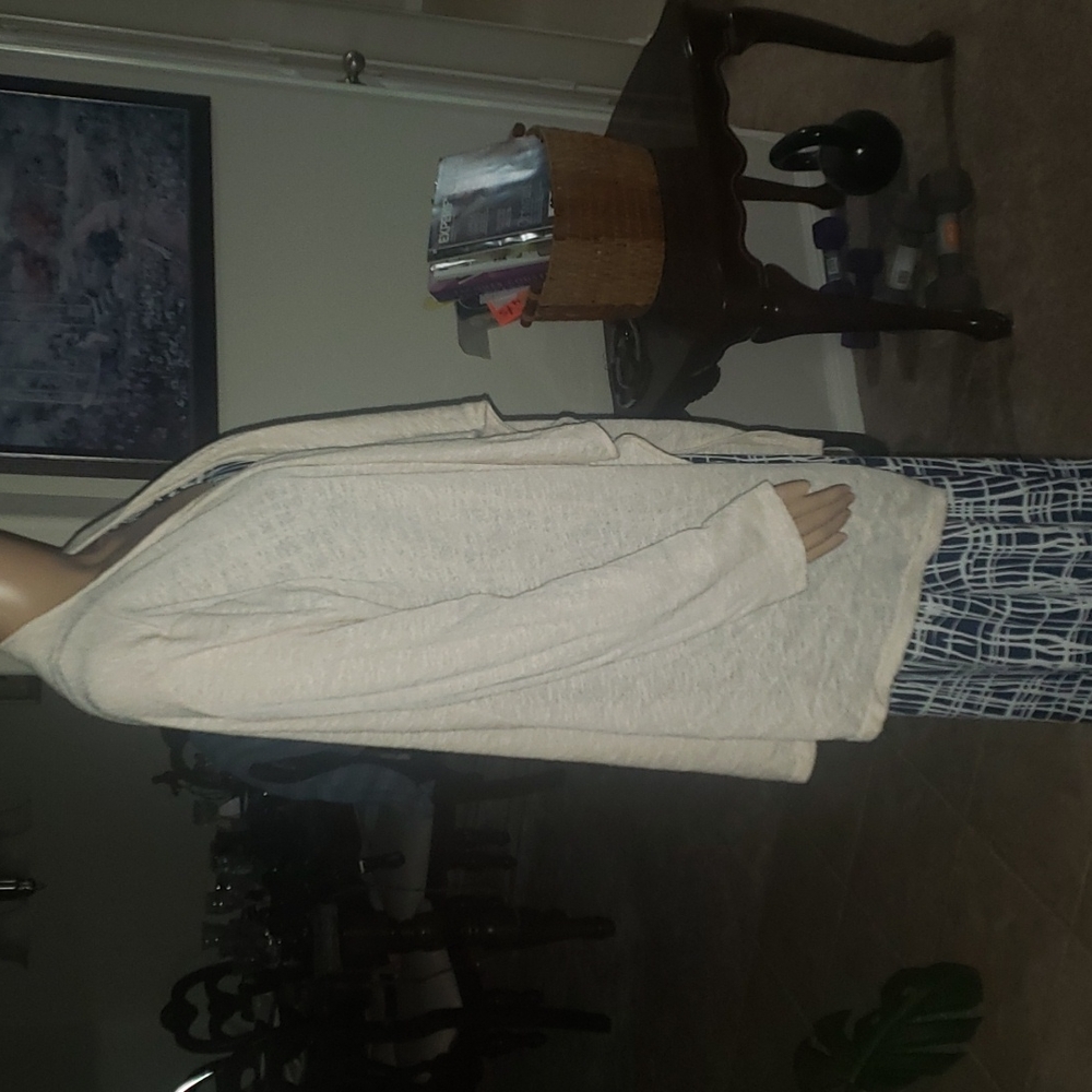 Foreign Exchange L Cascading Open Front Cardigan … - image 3